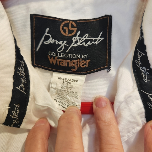 Wrangler George Strait Collection Classic White Men's Shirt - Picture 6 of 6